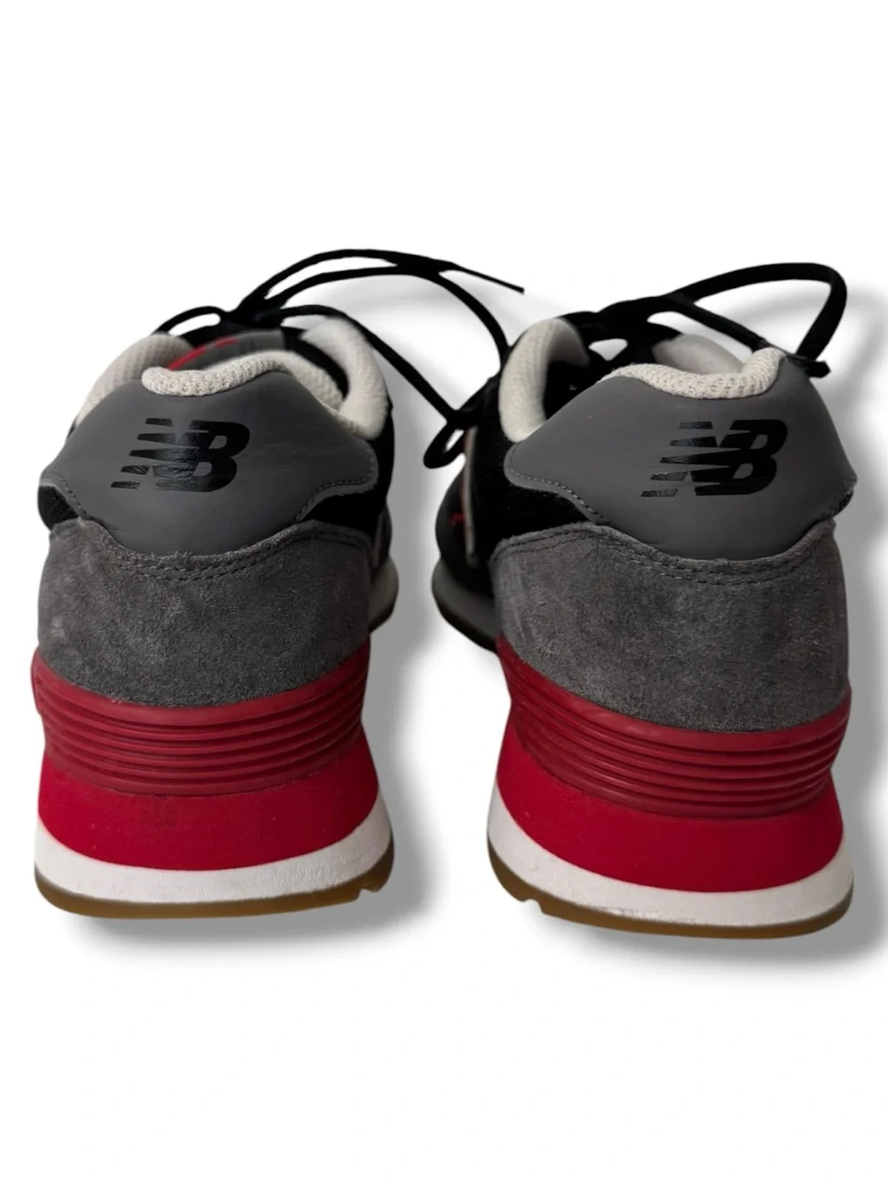 New Balance 515v3 Men’s Sneakers Size 8 Black Team Red Suede Mesh Retro Shoes